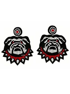 Georgia Bulldogs College Football Game Day Earring Go Dawgs